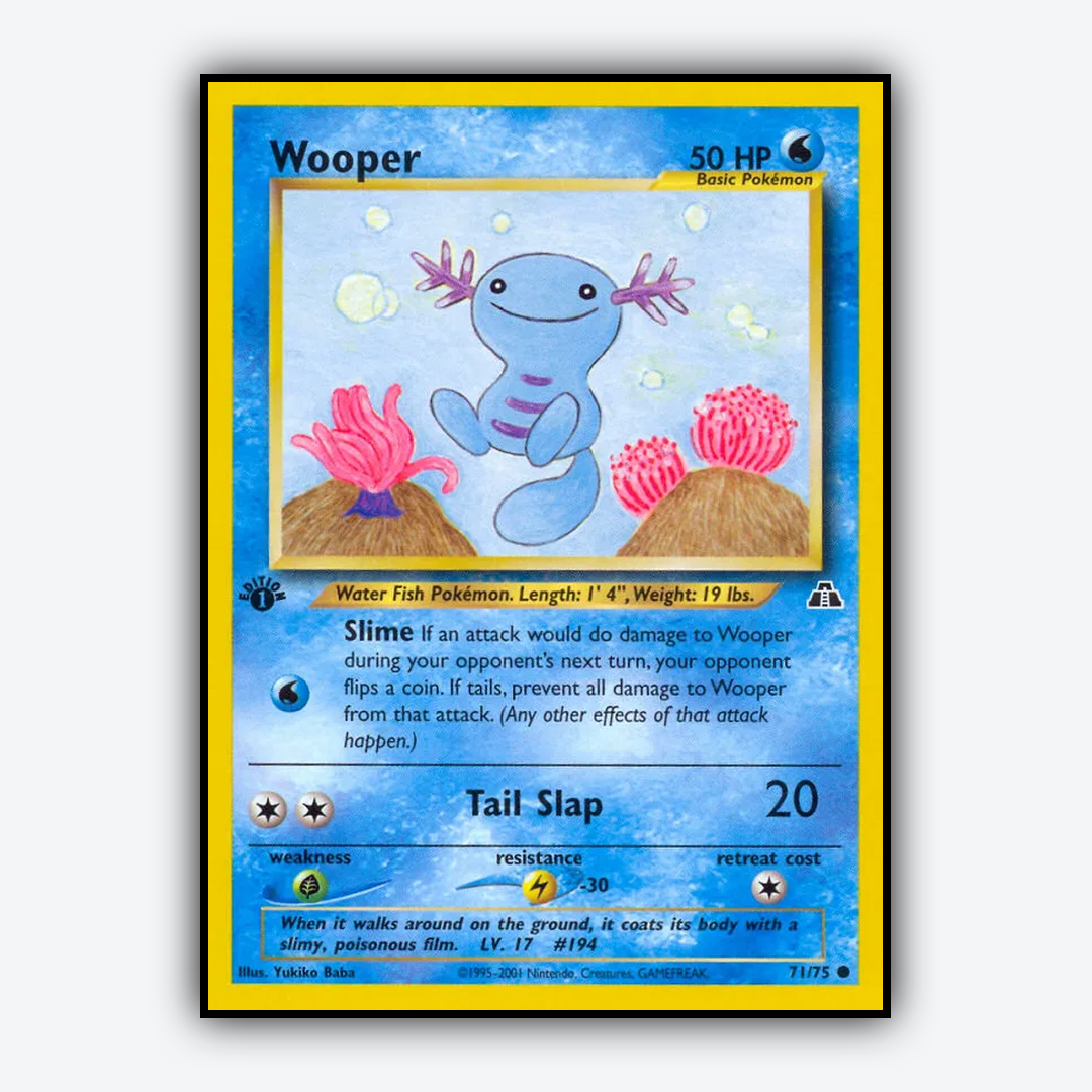 Wooper 071/75 - Neo Discovery Set - Card Rug