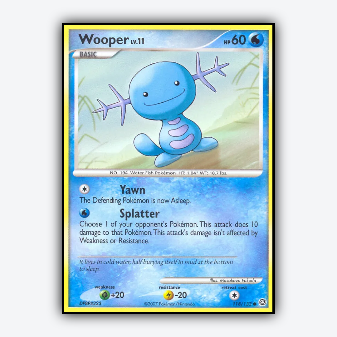 Wooper 118/132 - Secret Wonders Set - Card Rug