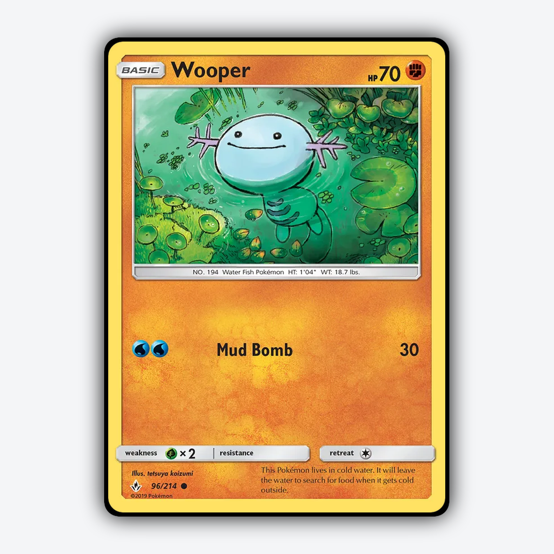 Wooper 096/214 - Unbroken Bonds Set - Card Rug
