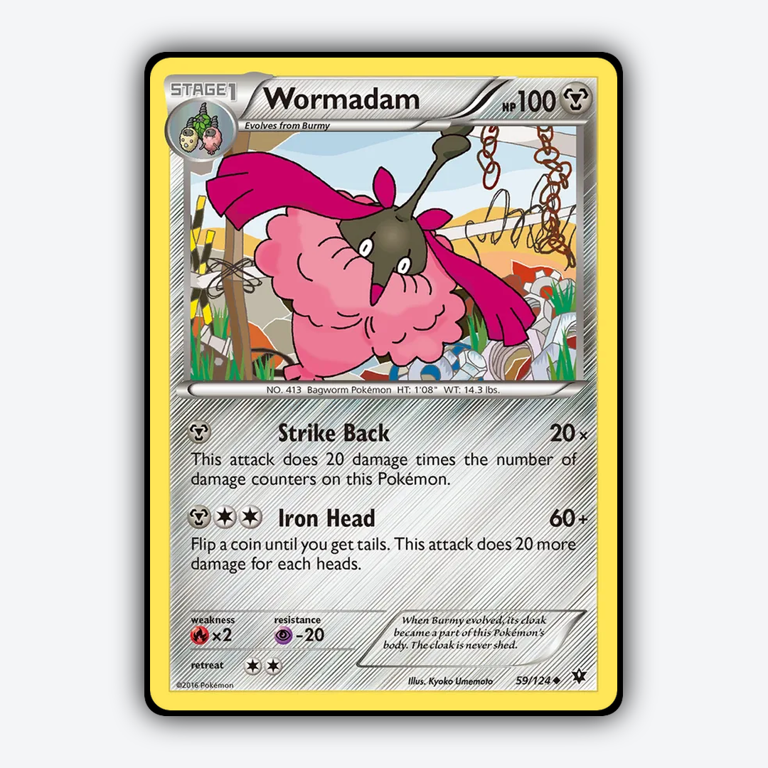 Wormadam 059/124 - Fates Collide Set - Card Rug