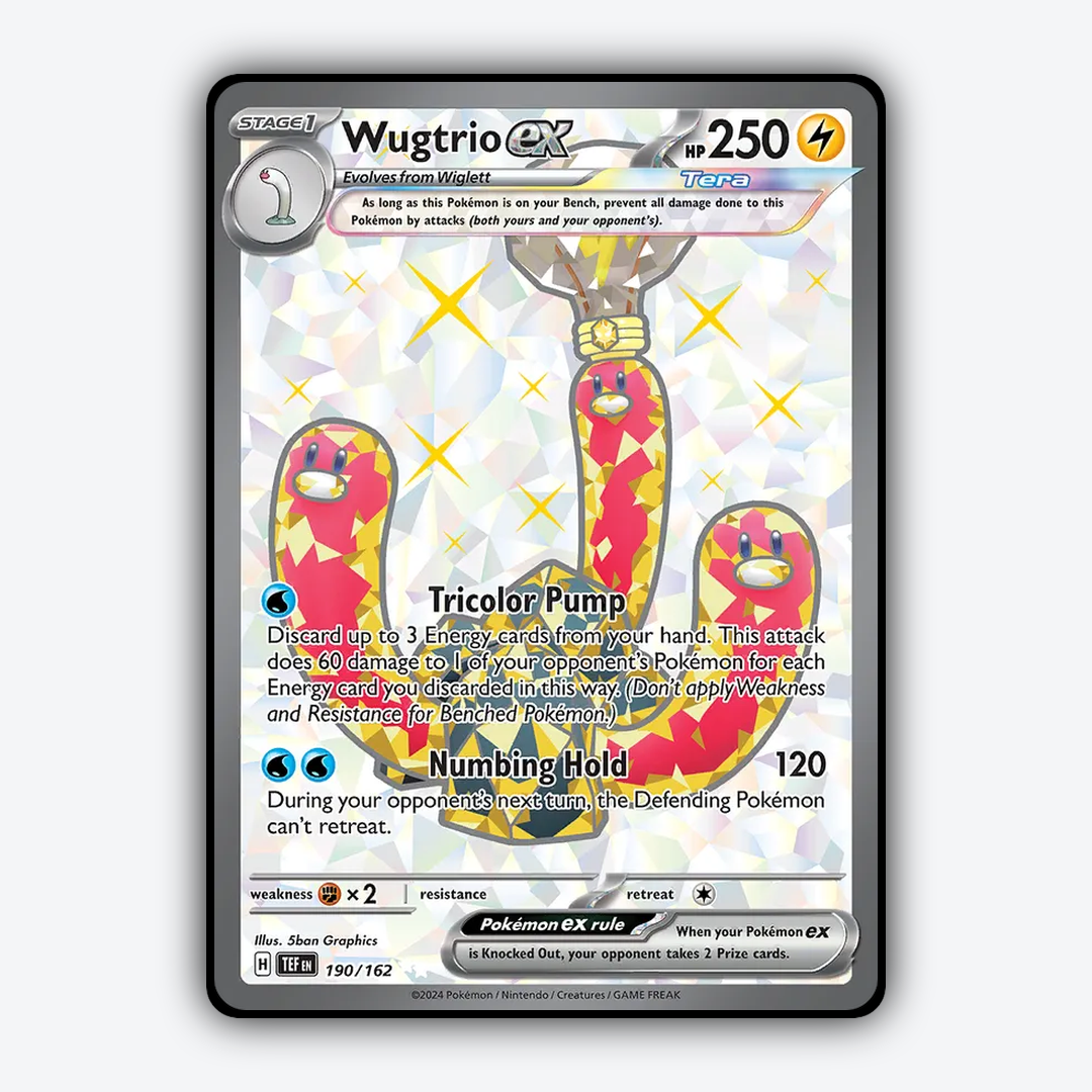 Wugtrio ex 190/162 - Temporal Forces Set - Card Rug