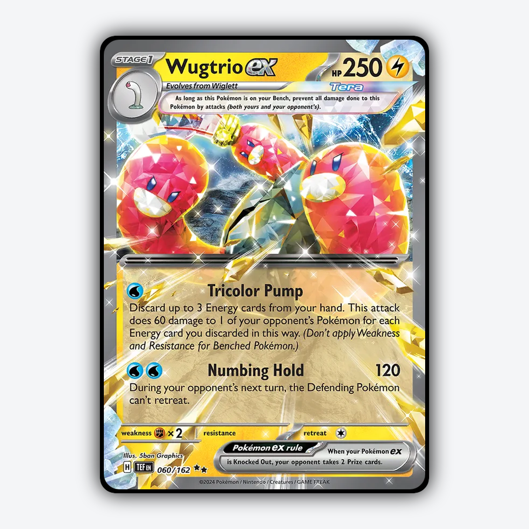 Wugtrio ex 060/162 - Temporal Forces Set - Card Rug