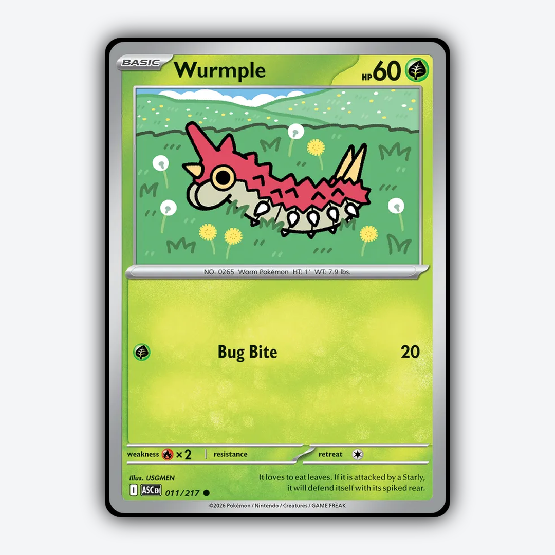 Wurmple 011/217 - Ascended Heroes Set - Card Rug