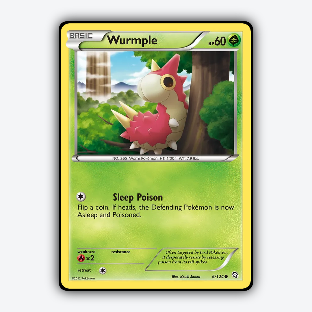 Wurmple 006/124 - Dragons Exalted Set - Card Rug
