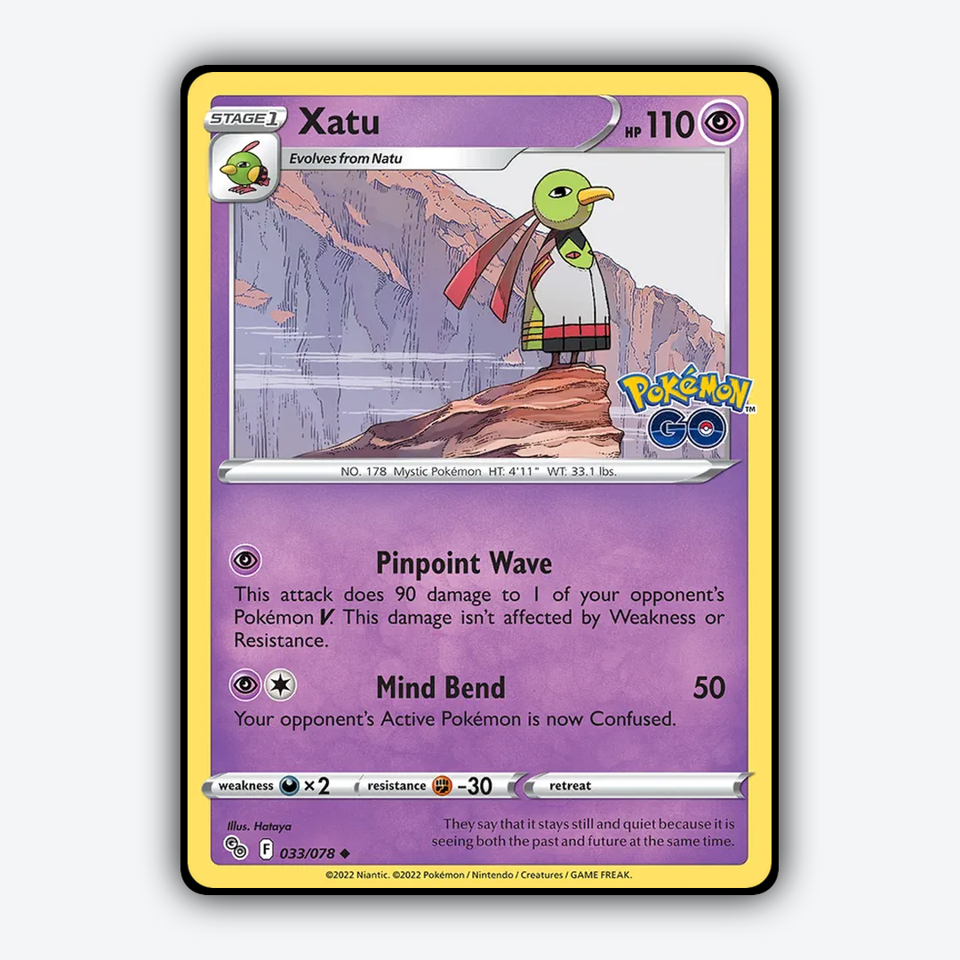 Xatu 033/78 - Pokémon GO Set - Card Rug