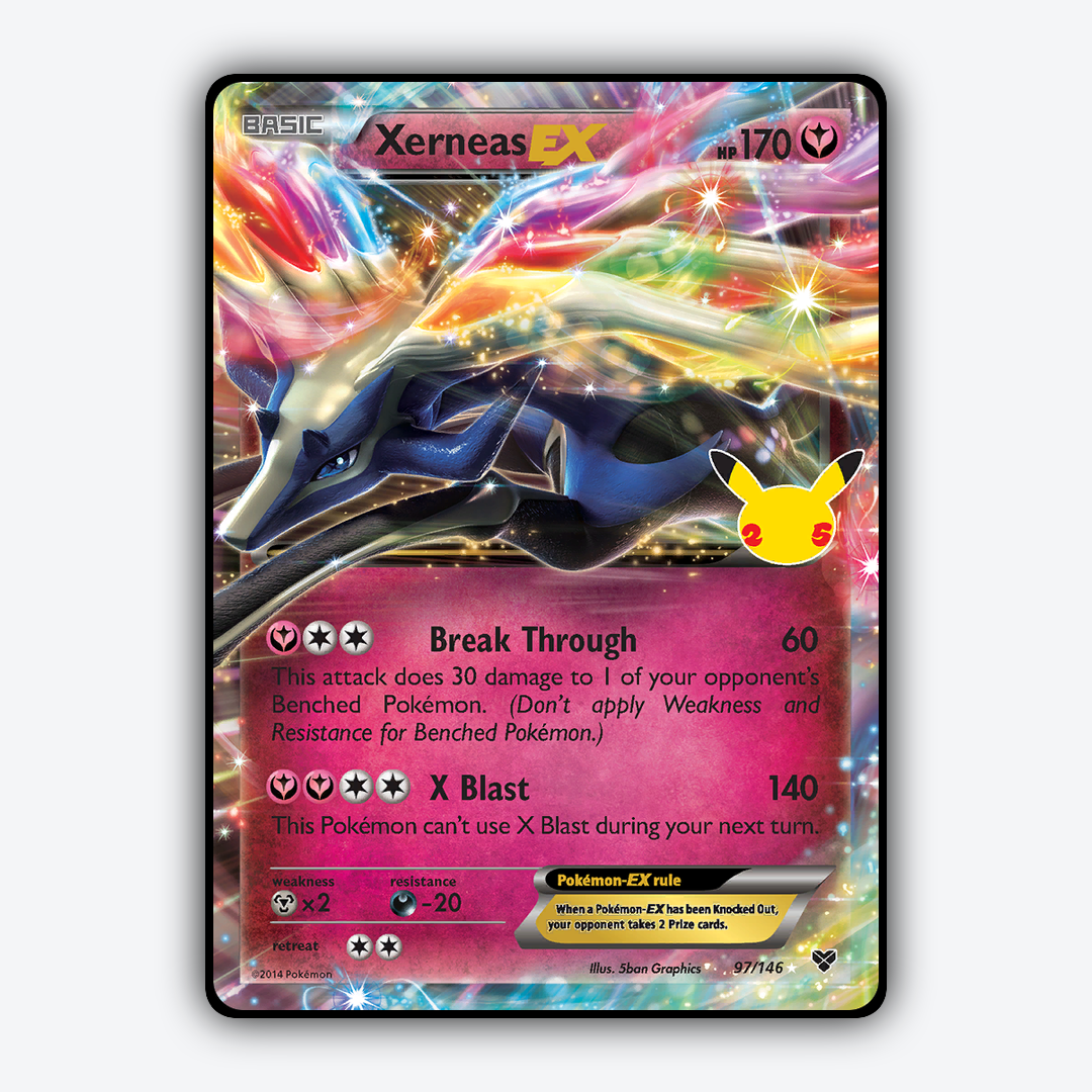 Xerneas-EX #97 - Celebrations: Classic Collection Set - Card Rug