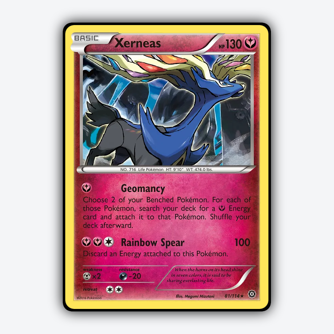 Xerneas 081/114 - Steam Siege Set - Card Rug
