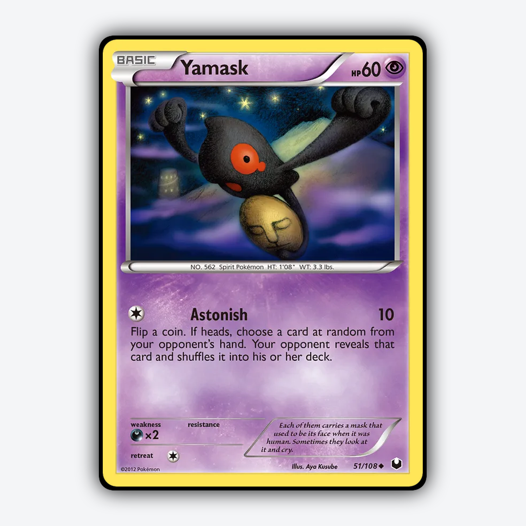 Yamask 051/108 - Dark Explorers Set - Card Rug
