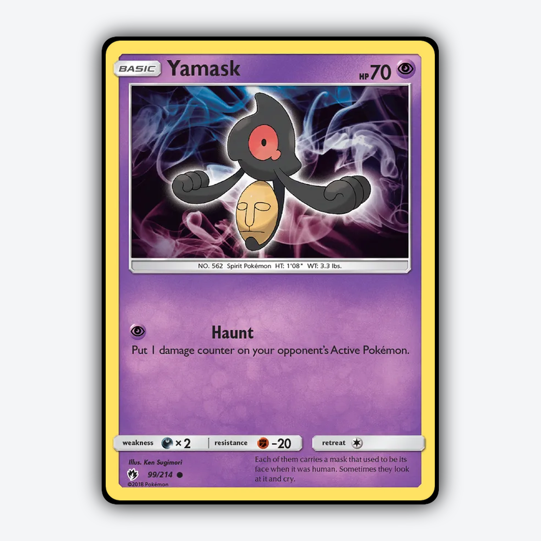 Yamask 099/214 - Lost Thunder Set - Card Rug