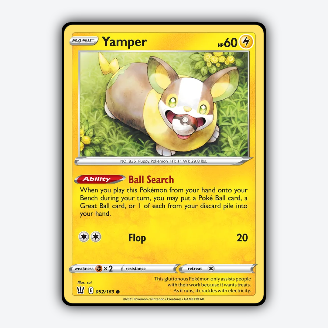 Yamper 052/163 - Battle Styles Set - Card Rug