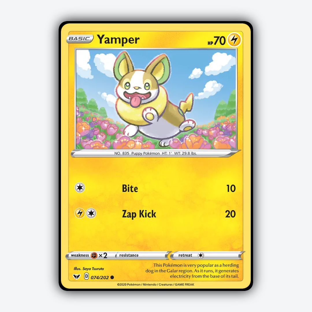 Yamper 074/202 - Sword & Shield Set - Card Rug