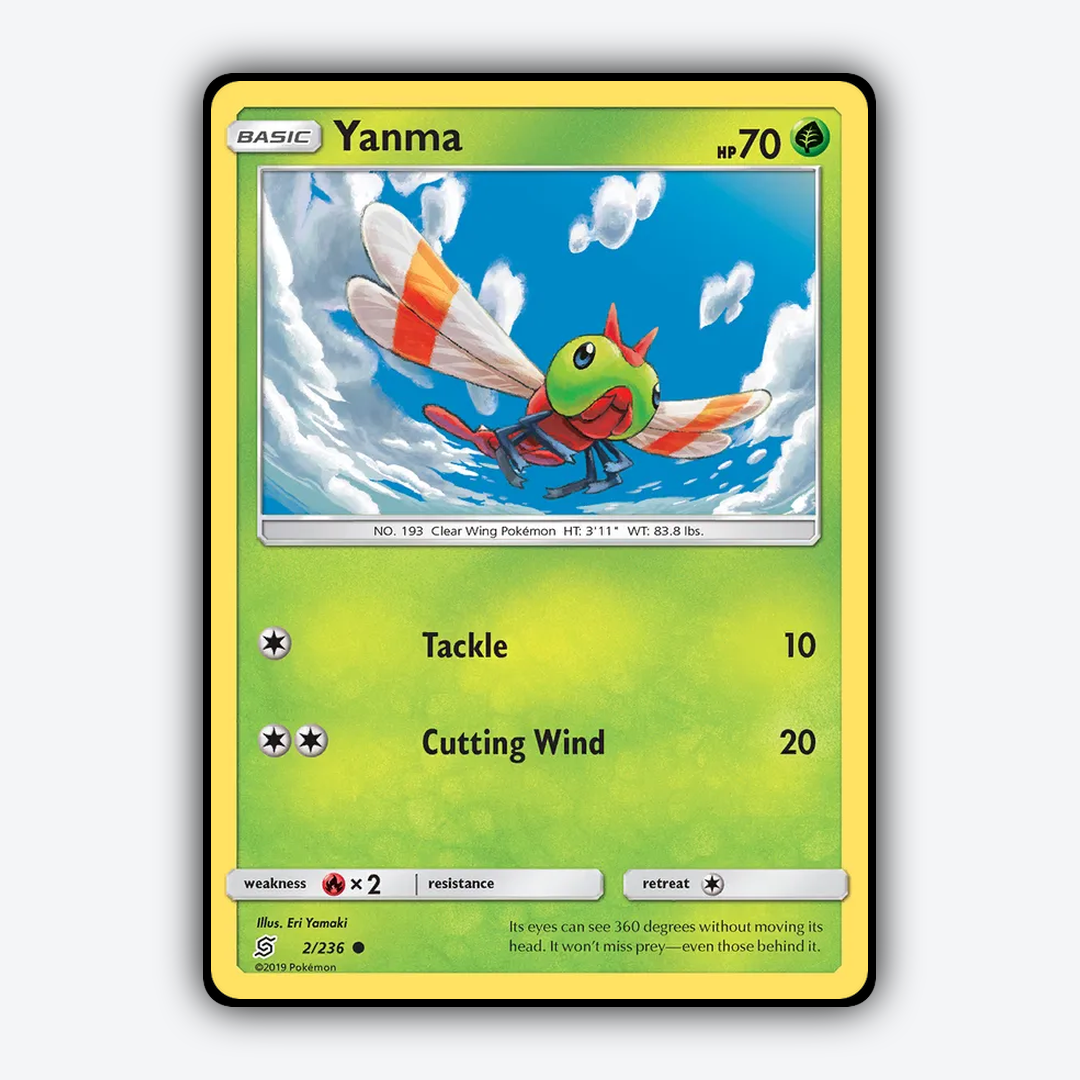 Yanma 002/236 - Unified Minds Set - Card Rug