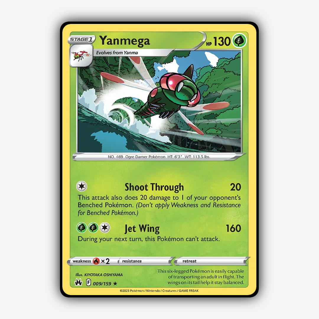 Yanmega 009/159 - Crown Zenith Set - Card Rug