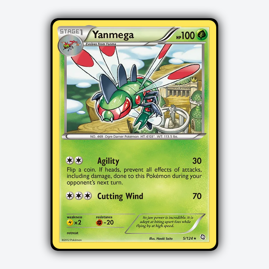 Yanmega 005/124 - Dragons Exalted Set - Card Rug