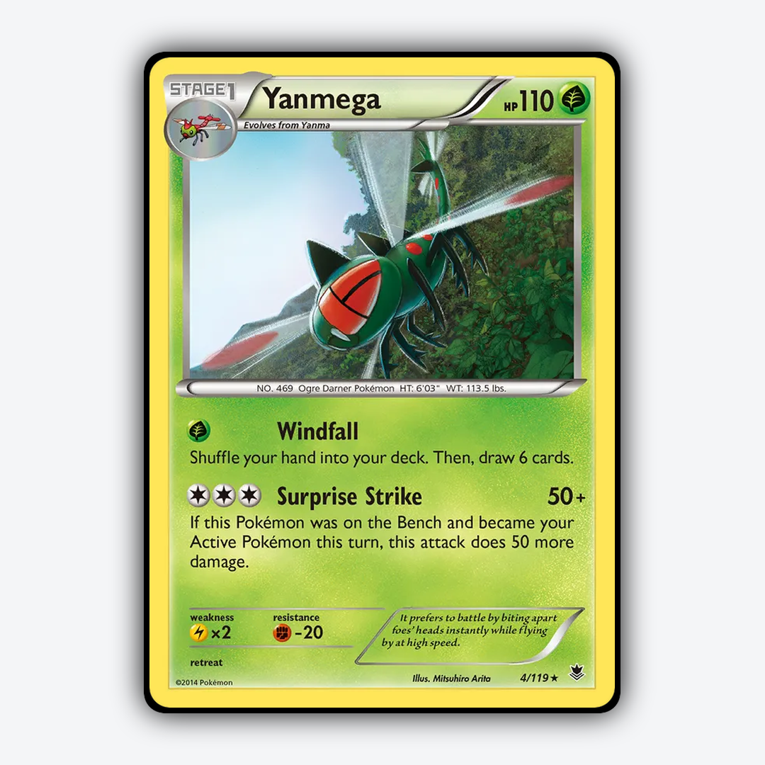 Yanmega 004/119 - Phantom Forces Set - Card Rug