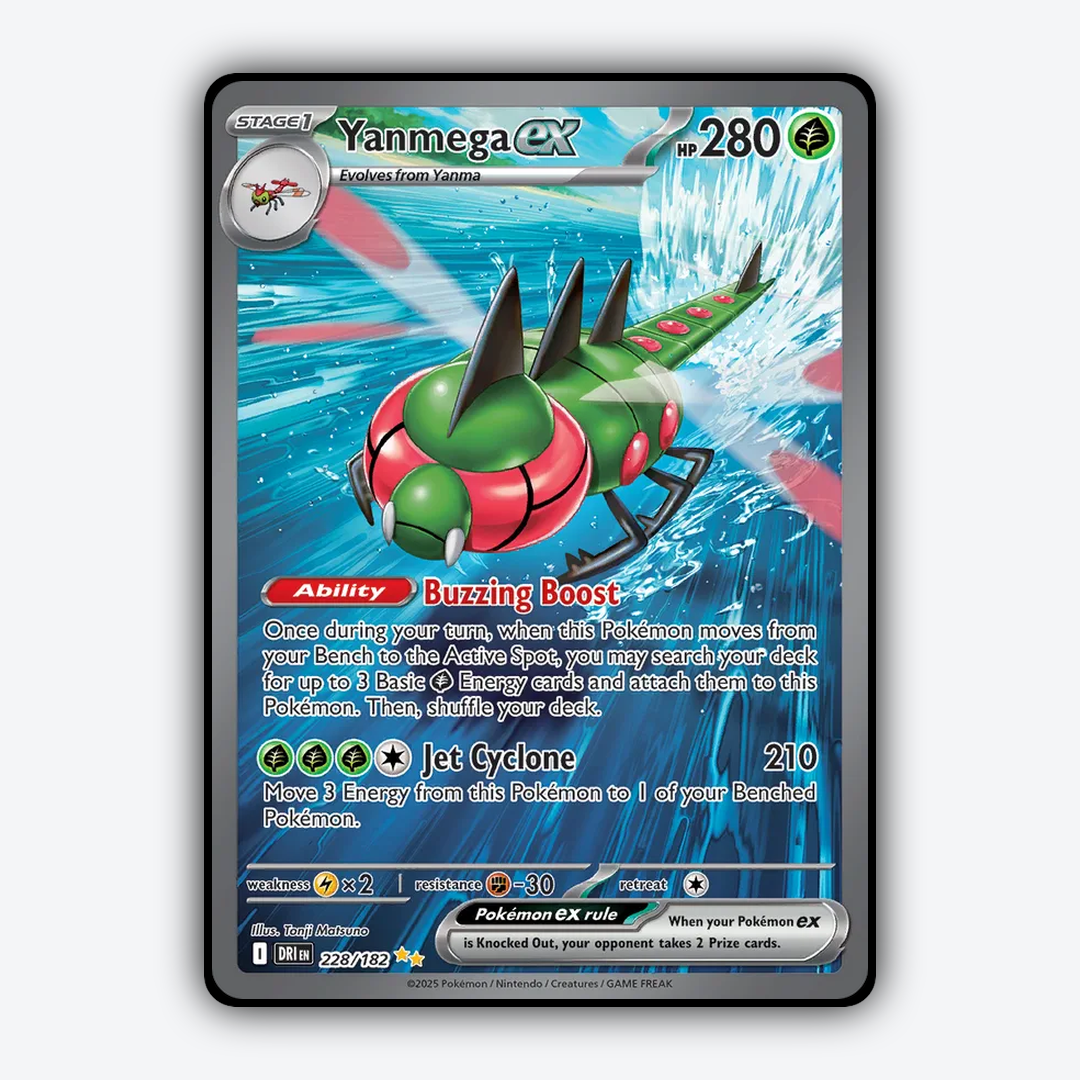 Yanmega ex #228 - Destined Rivals Set - Card Rug