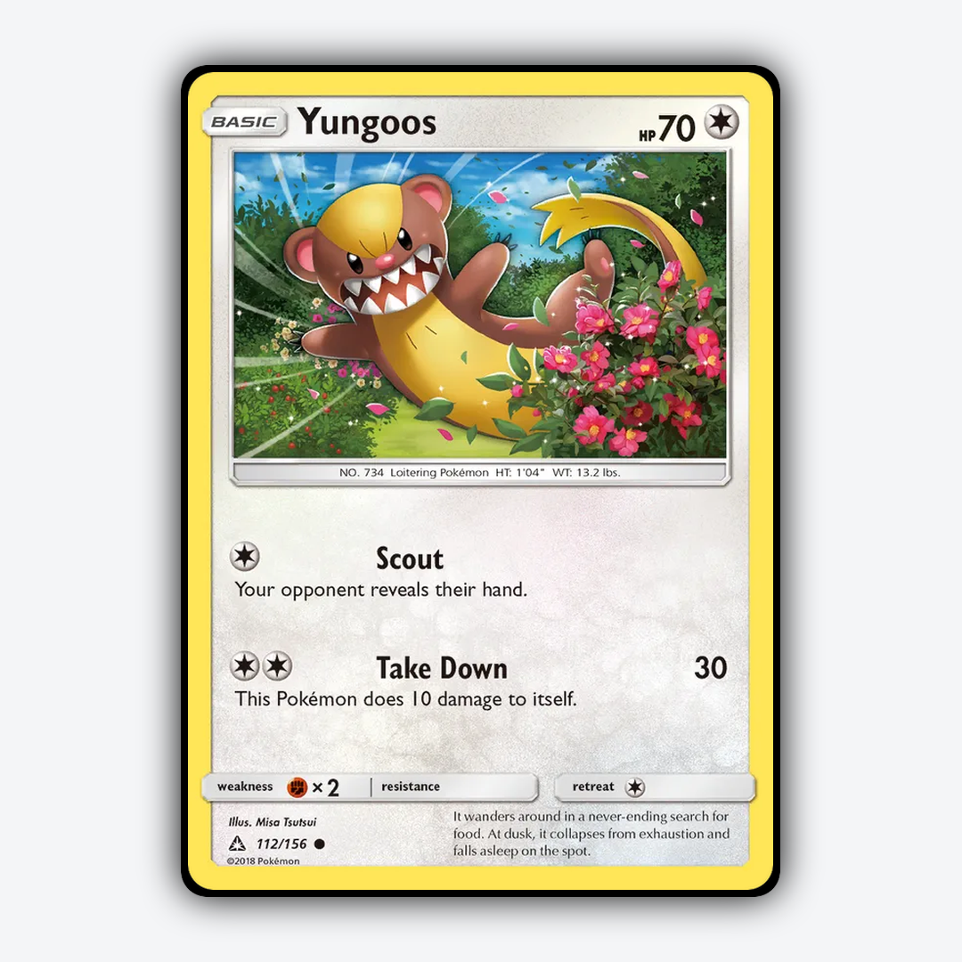 Yungoos 112/156 - Ultra Prism Set - Card Rug