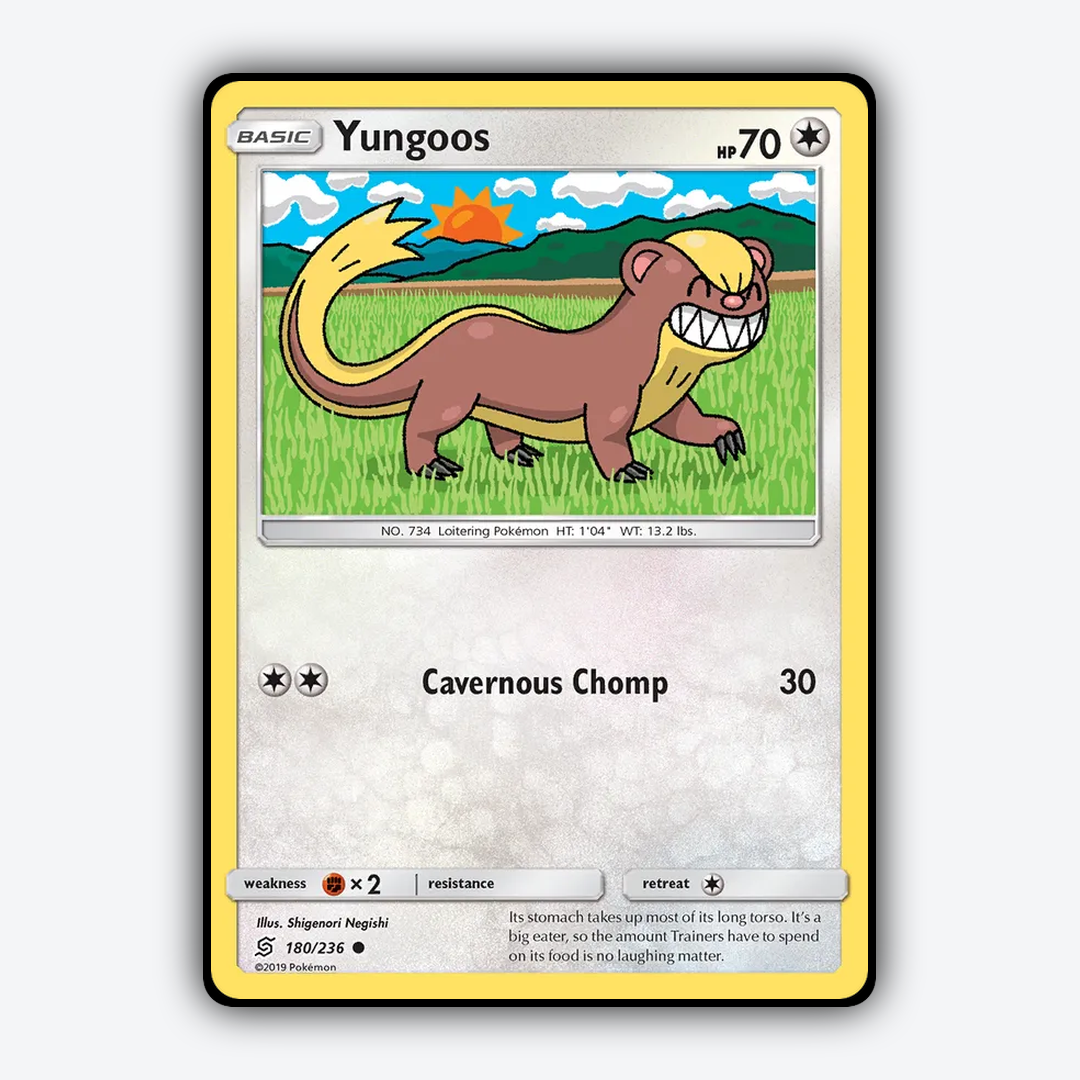 Yungoos 180/236 - Unified Minds Set - Card Rug