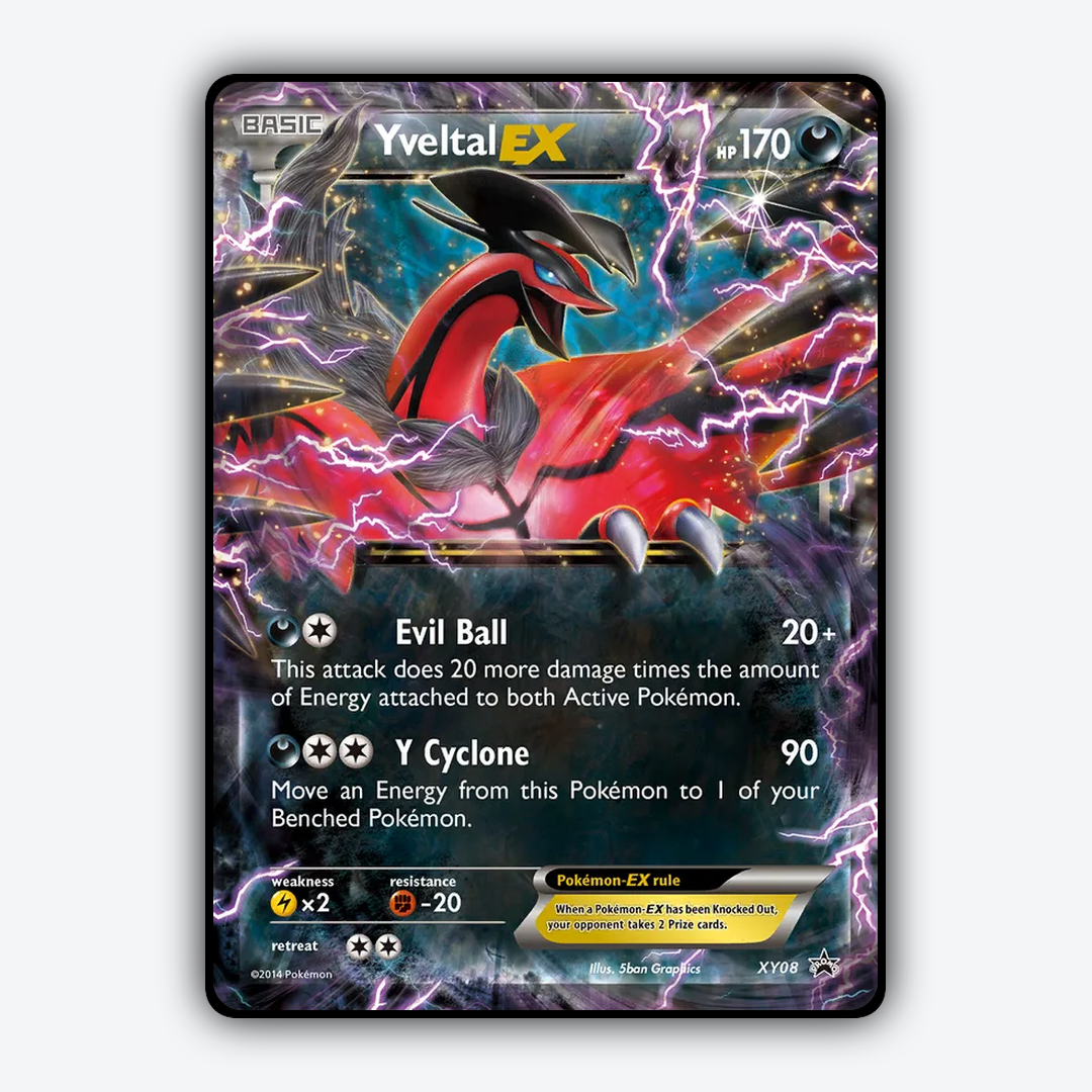 Yveltal-EX #8 - XY Black Star Promos Set - Card Rug