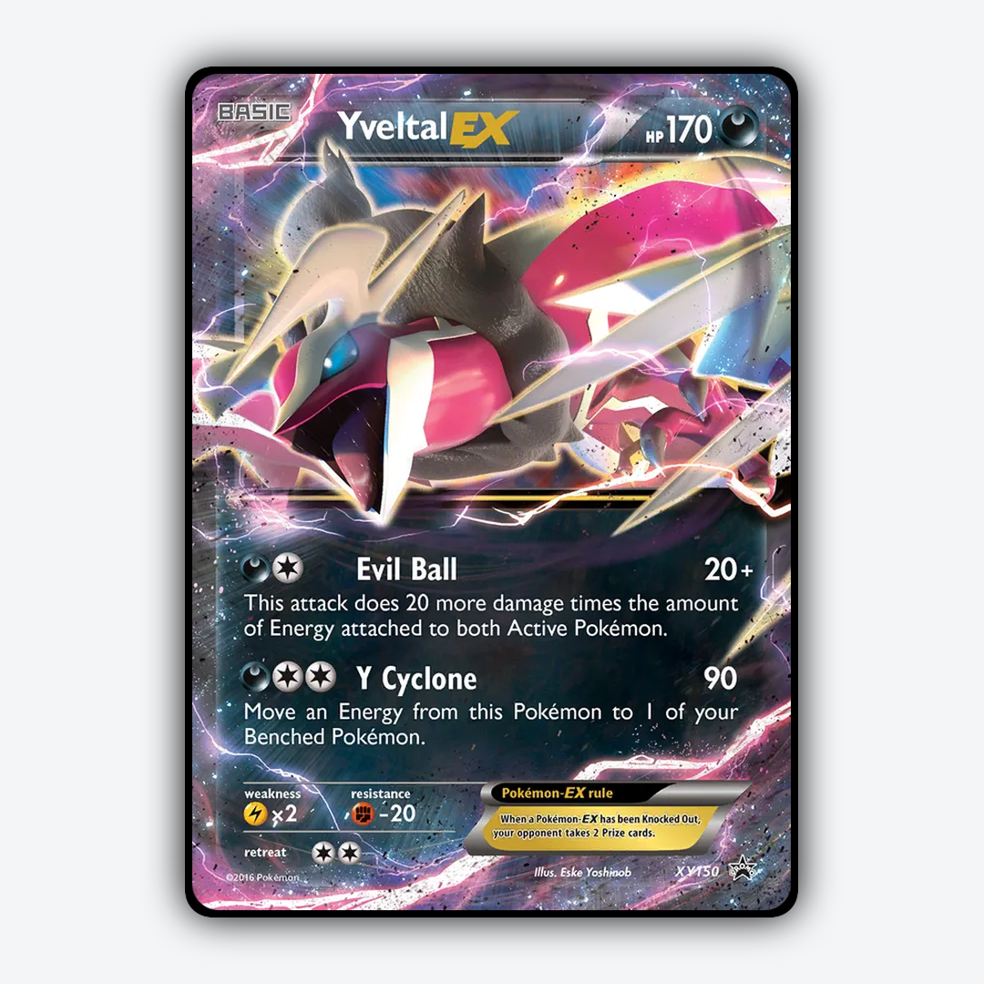 Yveltal-EX #150 - XY Black Star Promos Set - Card Rug