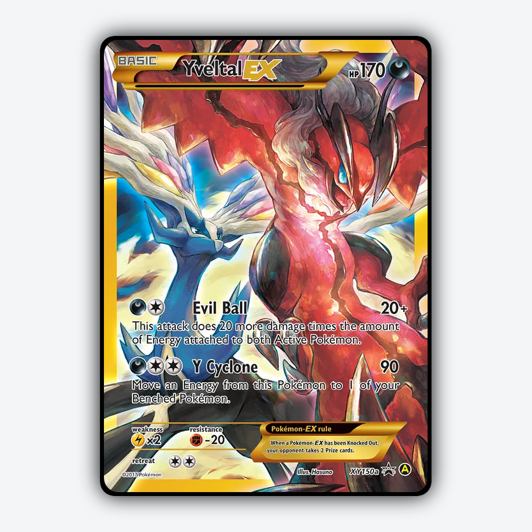 Yveltal-EX #150 - XY Black Star Promos Set - Card Rug
