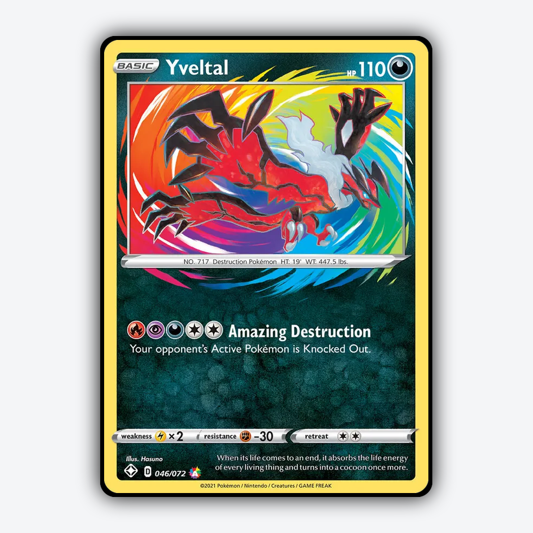 Yveltal 046/72 - Shining Fates Set - Card Rug