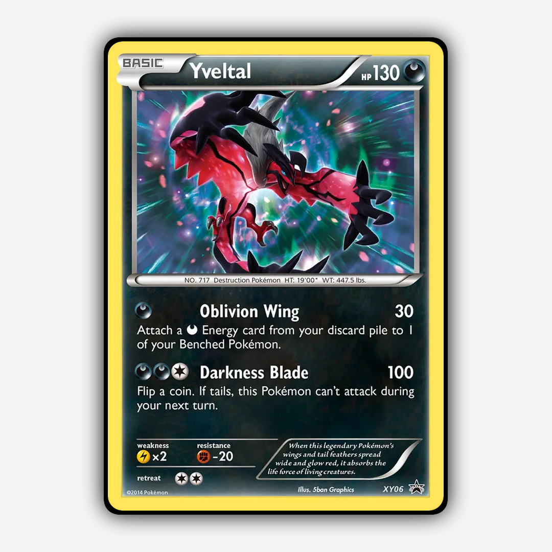 Yveltal #6 - XY Black Star Promos Set - Card Rug