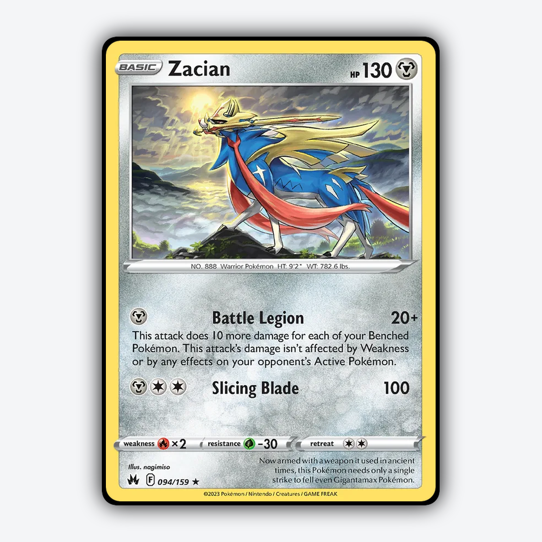 Zacian 094/159 - Crown Zenith Set - Card Rug