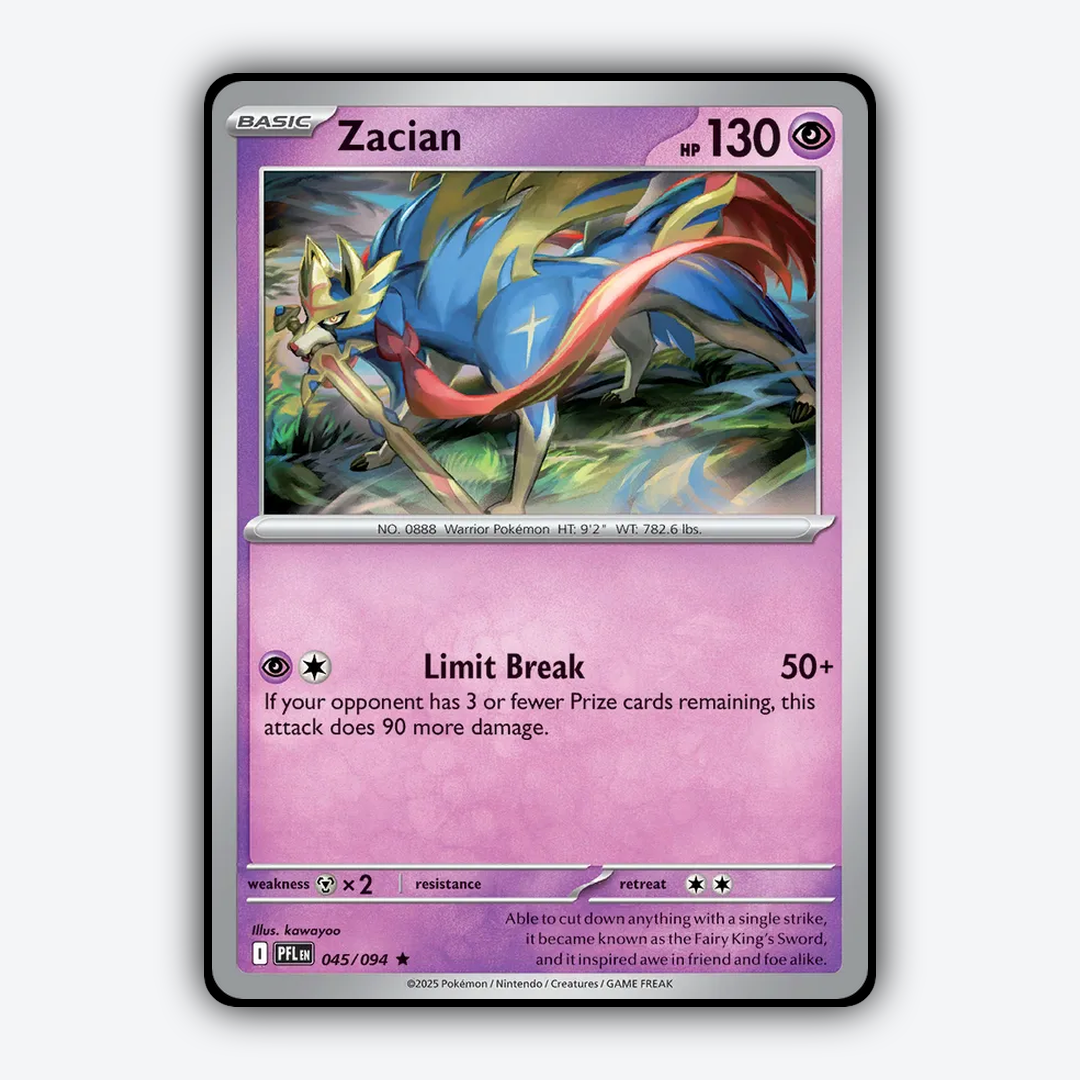 Zacian 045/094 - Phantasmal Flames Set - Card Rug