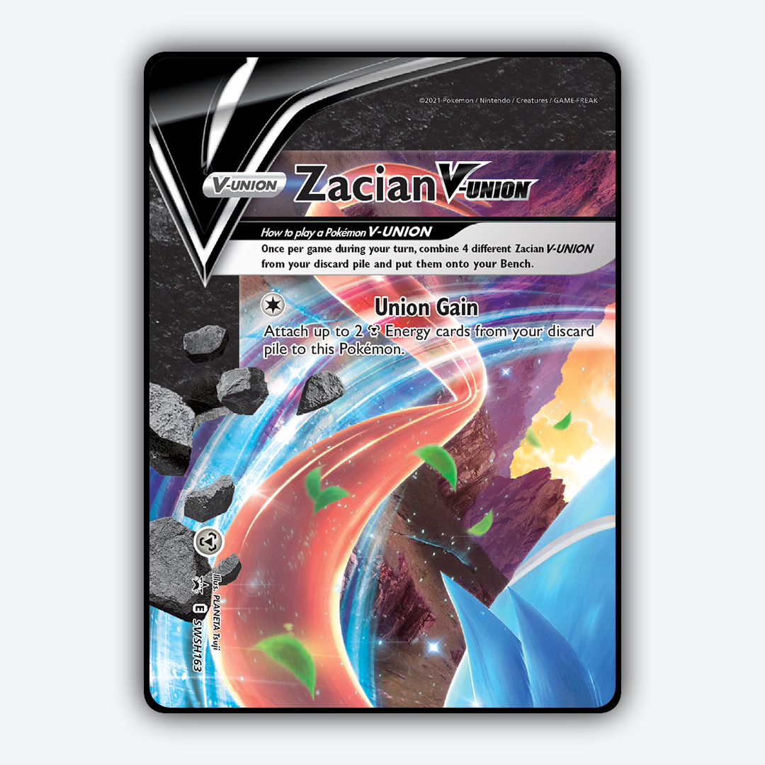 Zacian V-UNION #163 - SWSH Black Star Promos Set - Card Rug