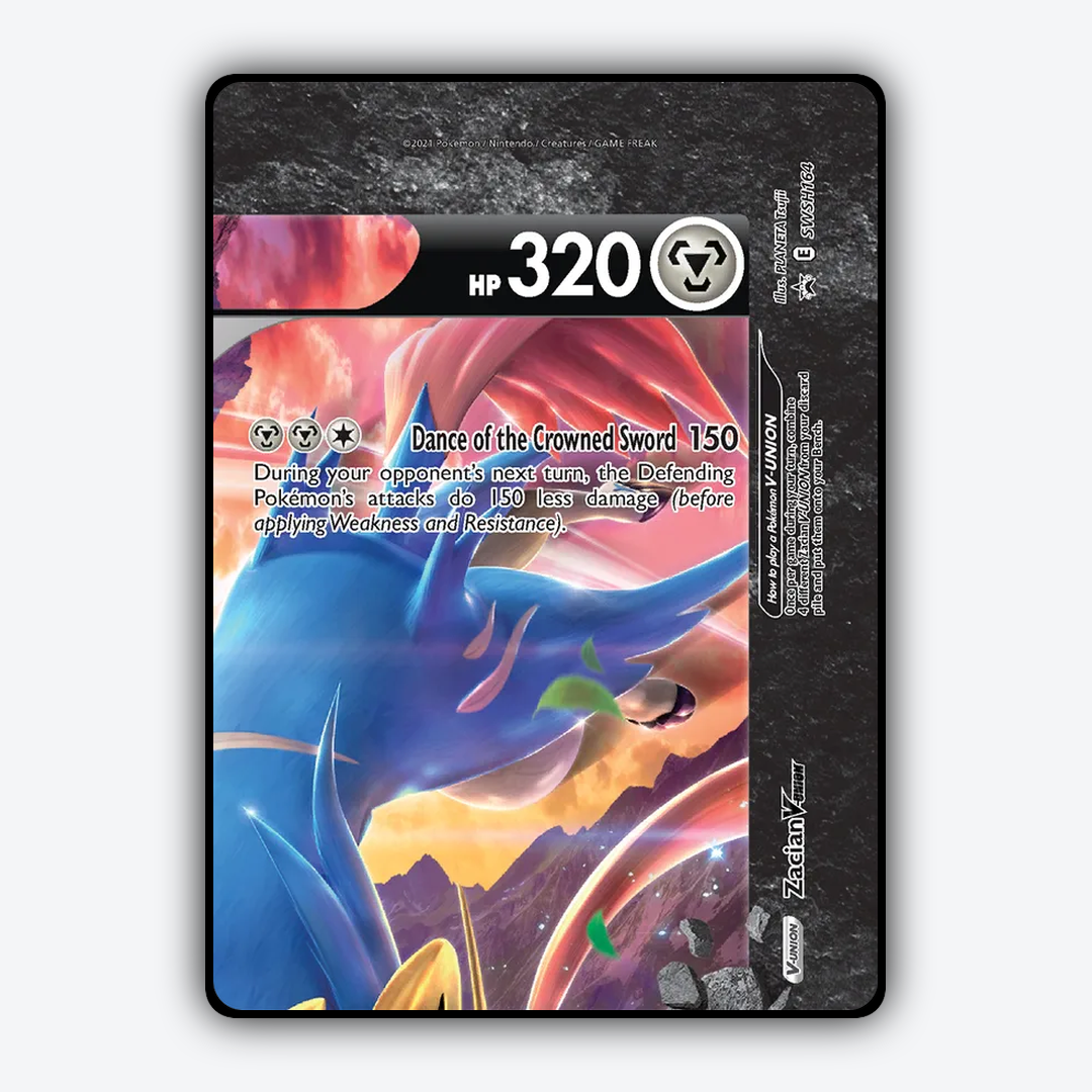 Zacian V-UNION #164 - SWSH Black Star Promos Set - Card Rug