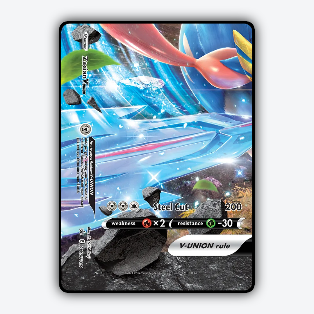 Zacian V-UNION #165 - SWSH Black Star Promos Set - Card Rug