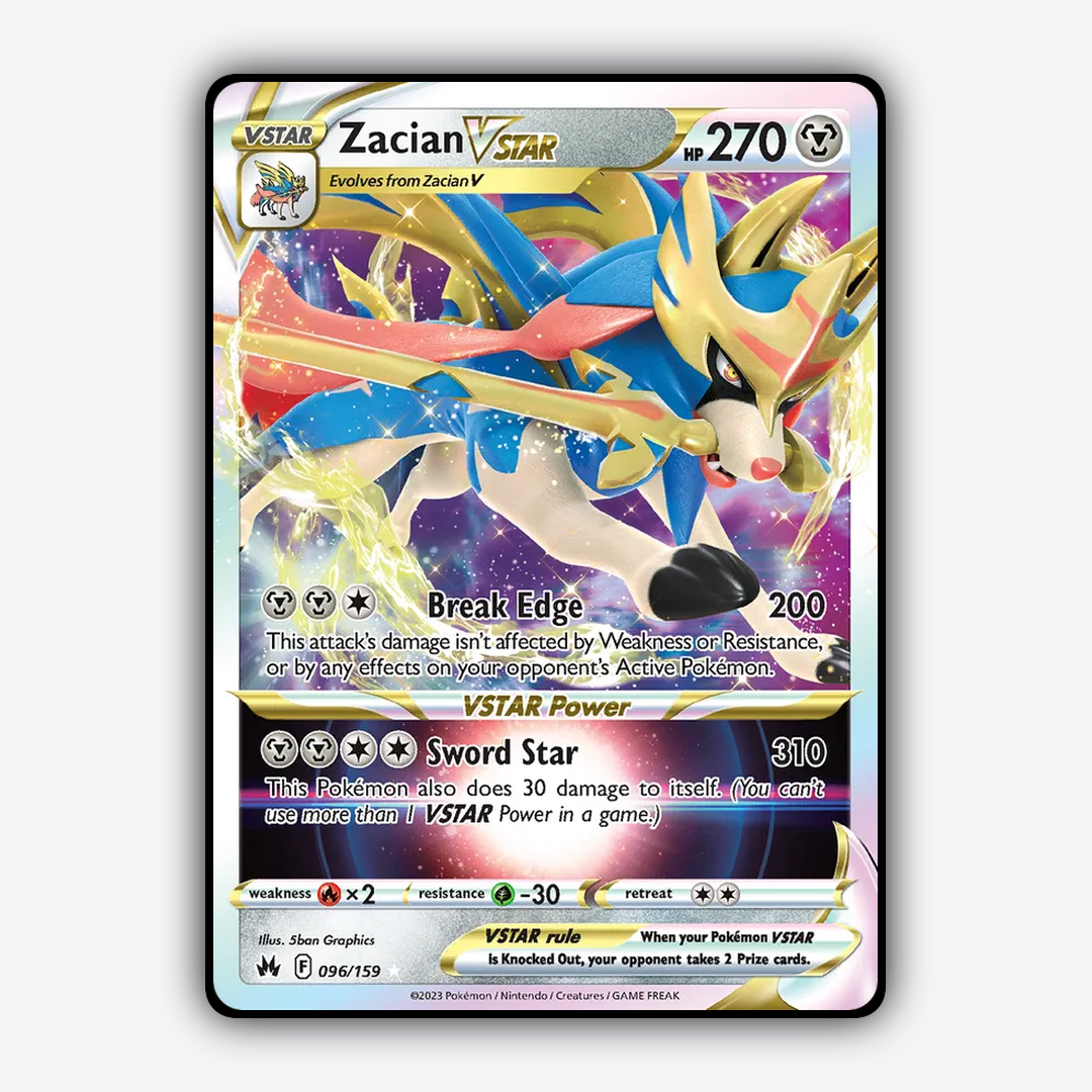 Zacian VSTAR 096/159 - Crown Zenith Set - Card Rug