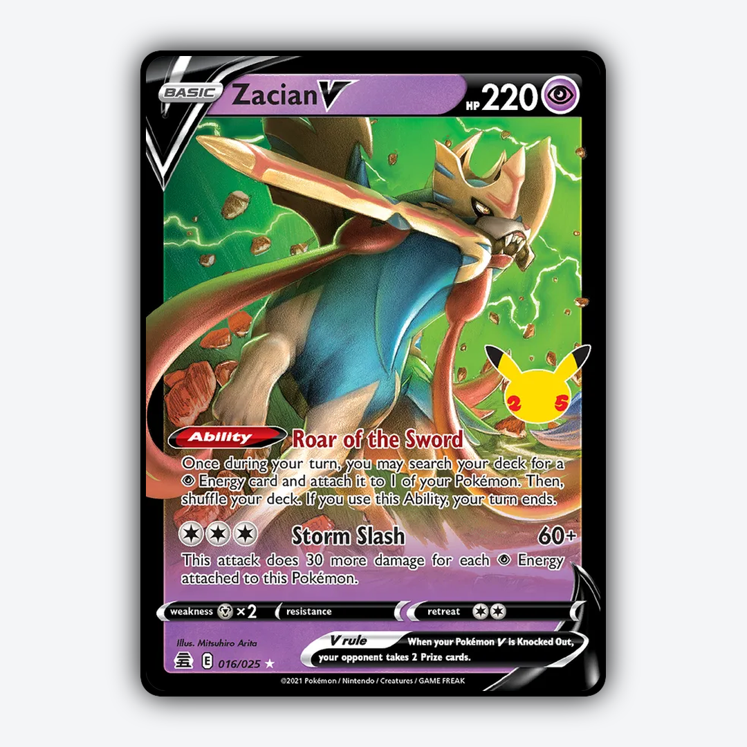 Zacian V #16 - Celebrations Set - Card Rug