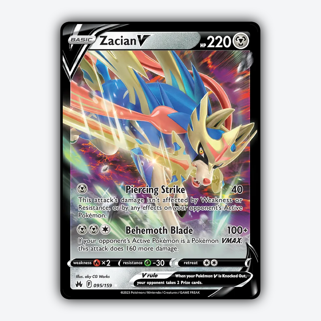 Zacian V 095/159 - Crown Zenith Set - Card Rug