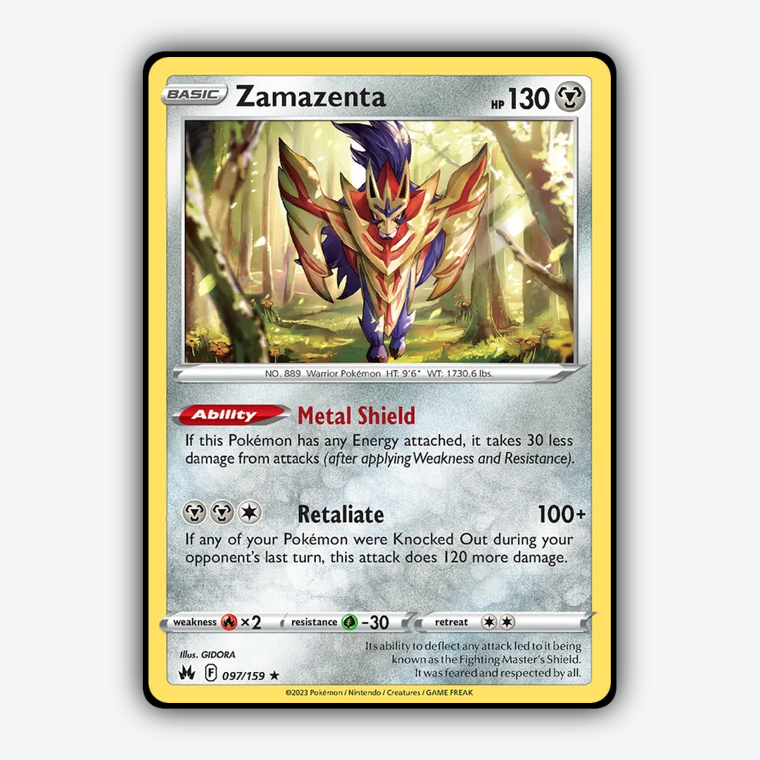 Zamazenta 097/159 - Crown Zenith Set - Card Rug