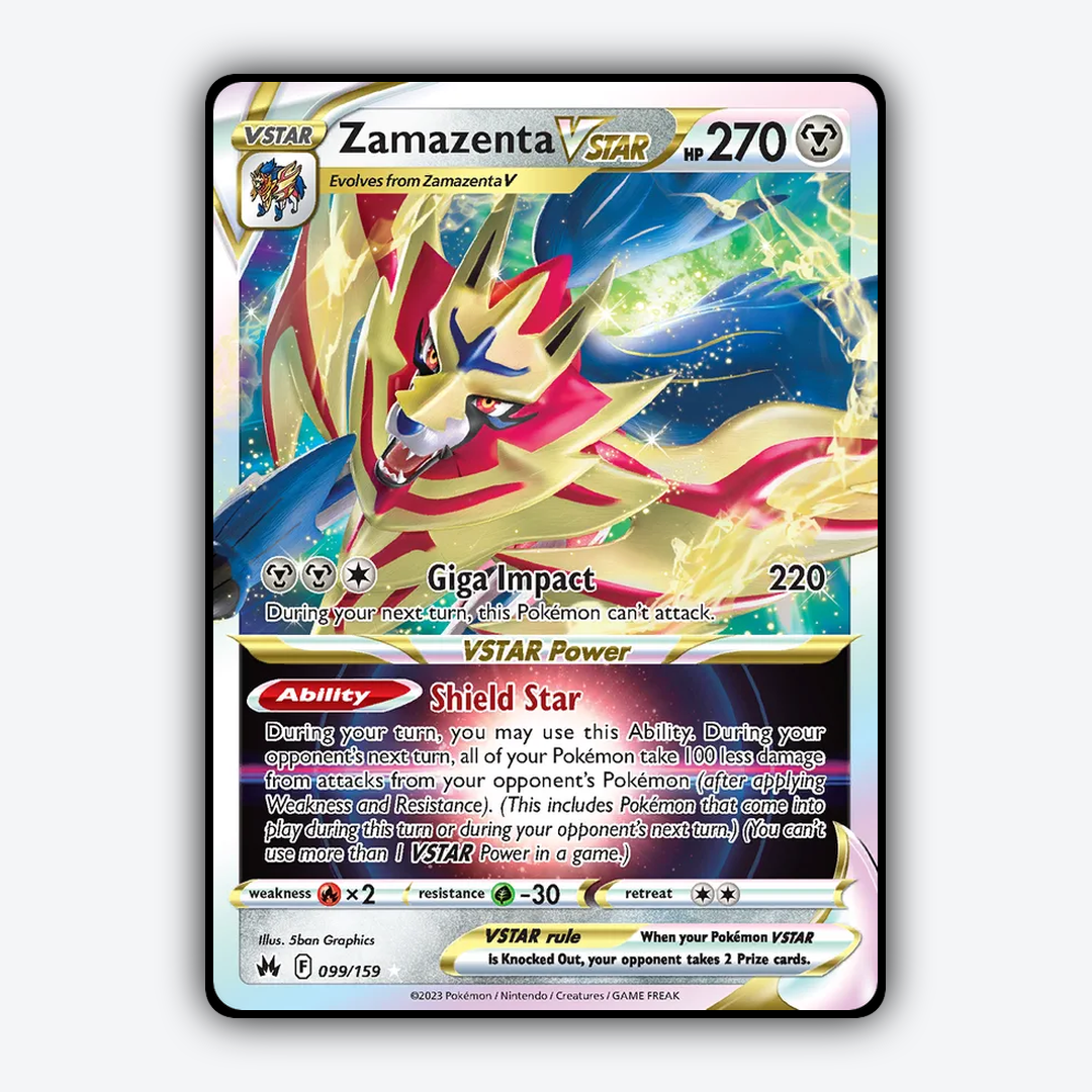 Zamazenta VSTAR 099/159 - Crown Zenith Set - Card Rug