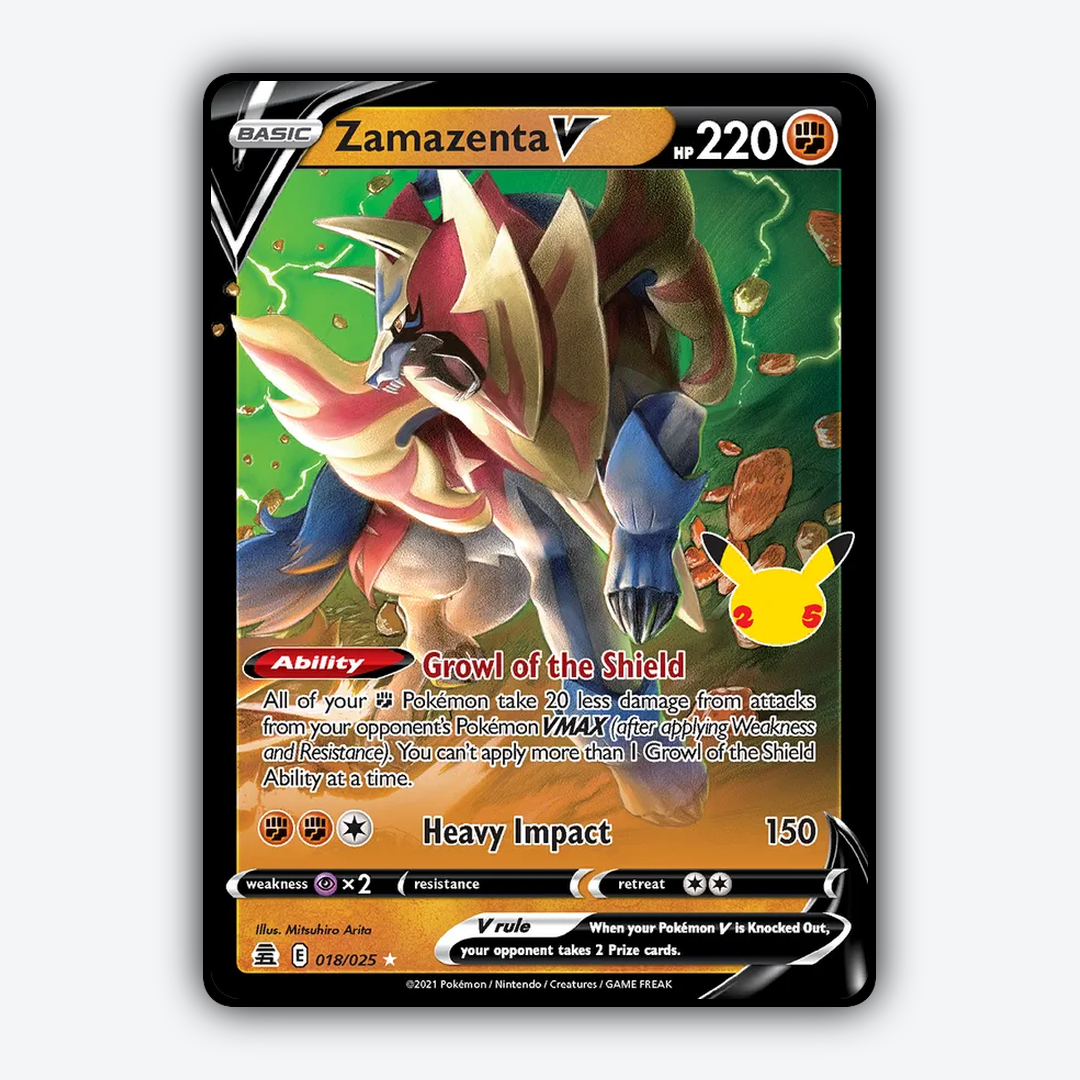 Zamazenta V #18 - Celebrations Set - Card Rug