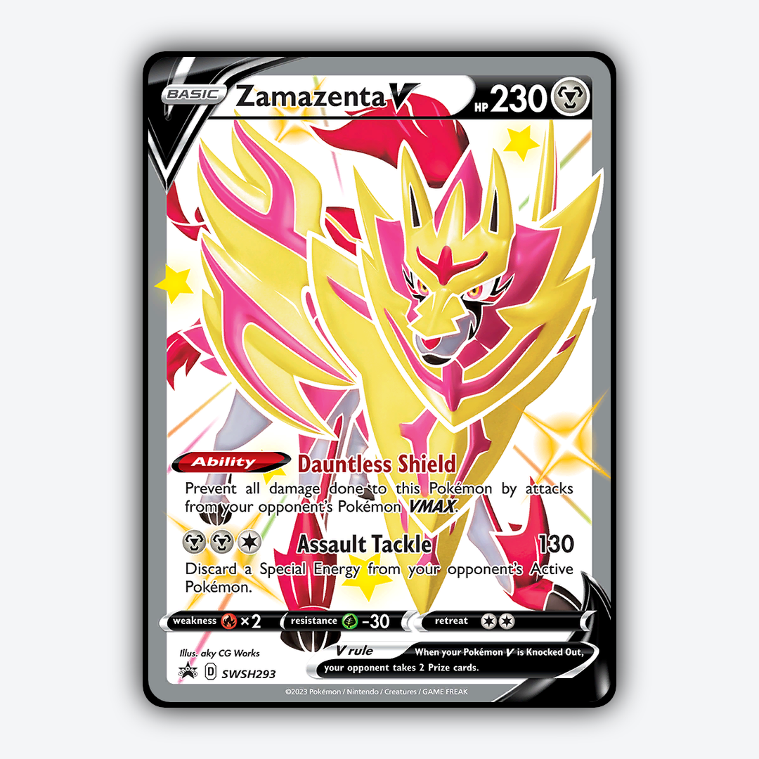 Zamazenta V #293 - SWSH Black Star Promos Set - Card Rug