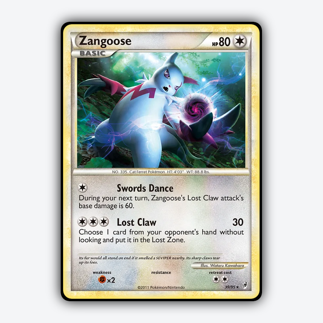Zangoose 039/95 - Call of Legends Set - Card Rug