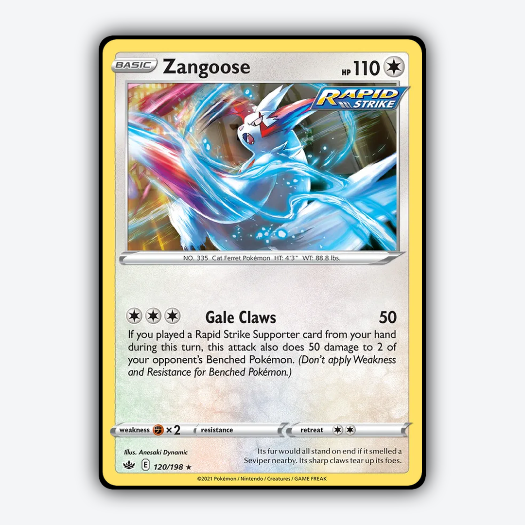 Zangoose 120/198 - Chilling Reign Set - Card Rug