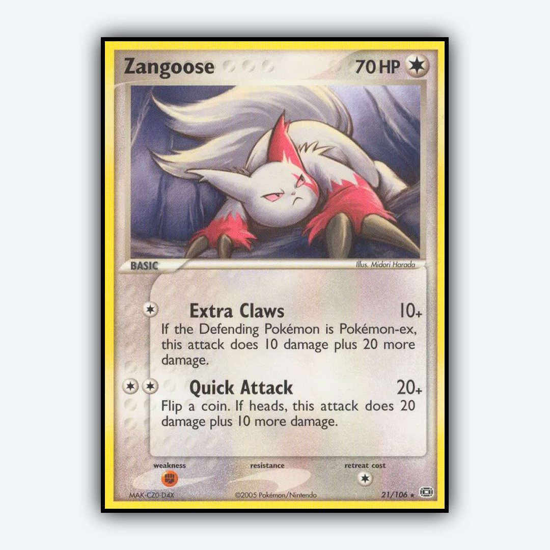 Zangoose 021/106 - Emerald Set - Card Rug