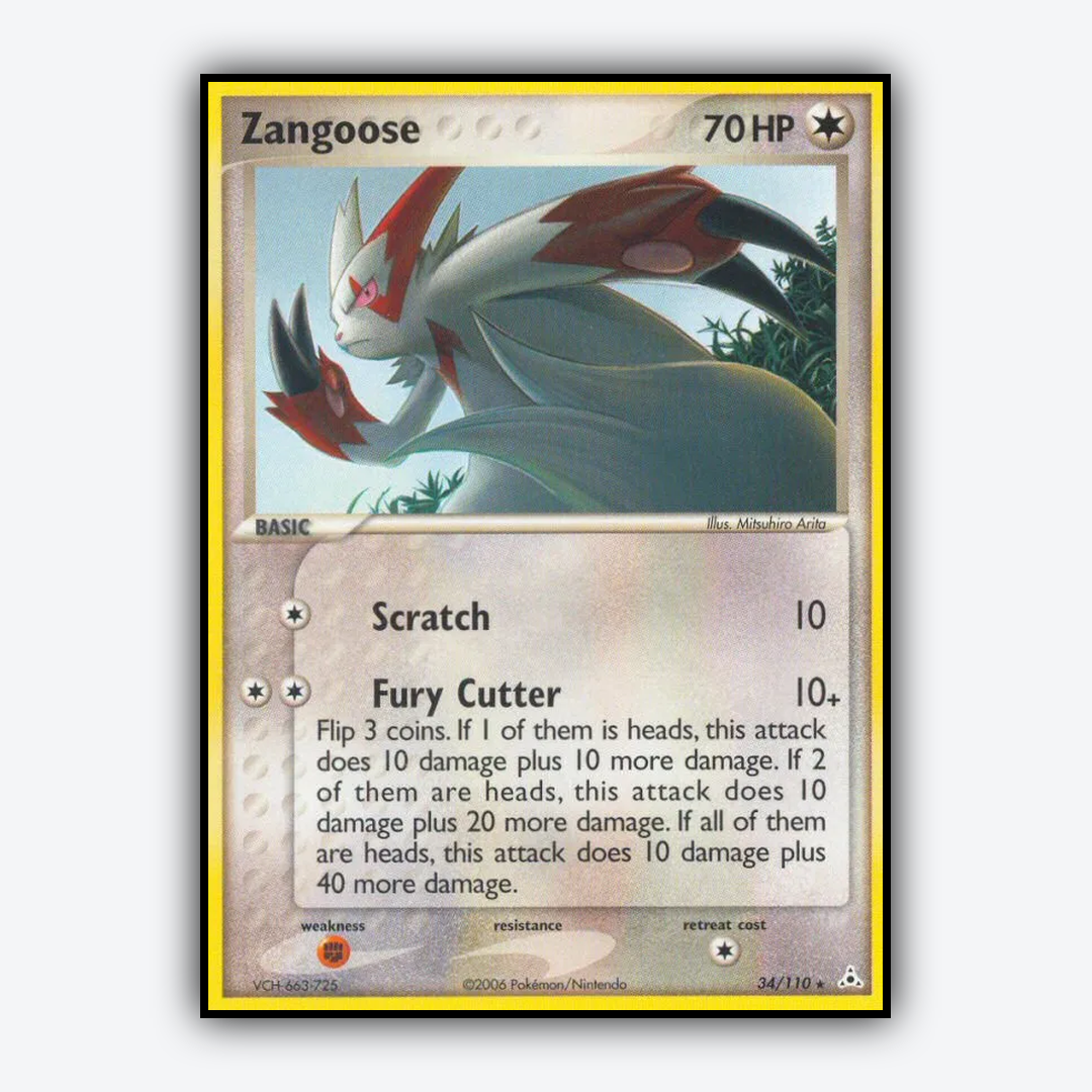 Zangoose 034/110 - Holon Phantoms Set - Card Rug