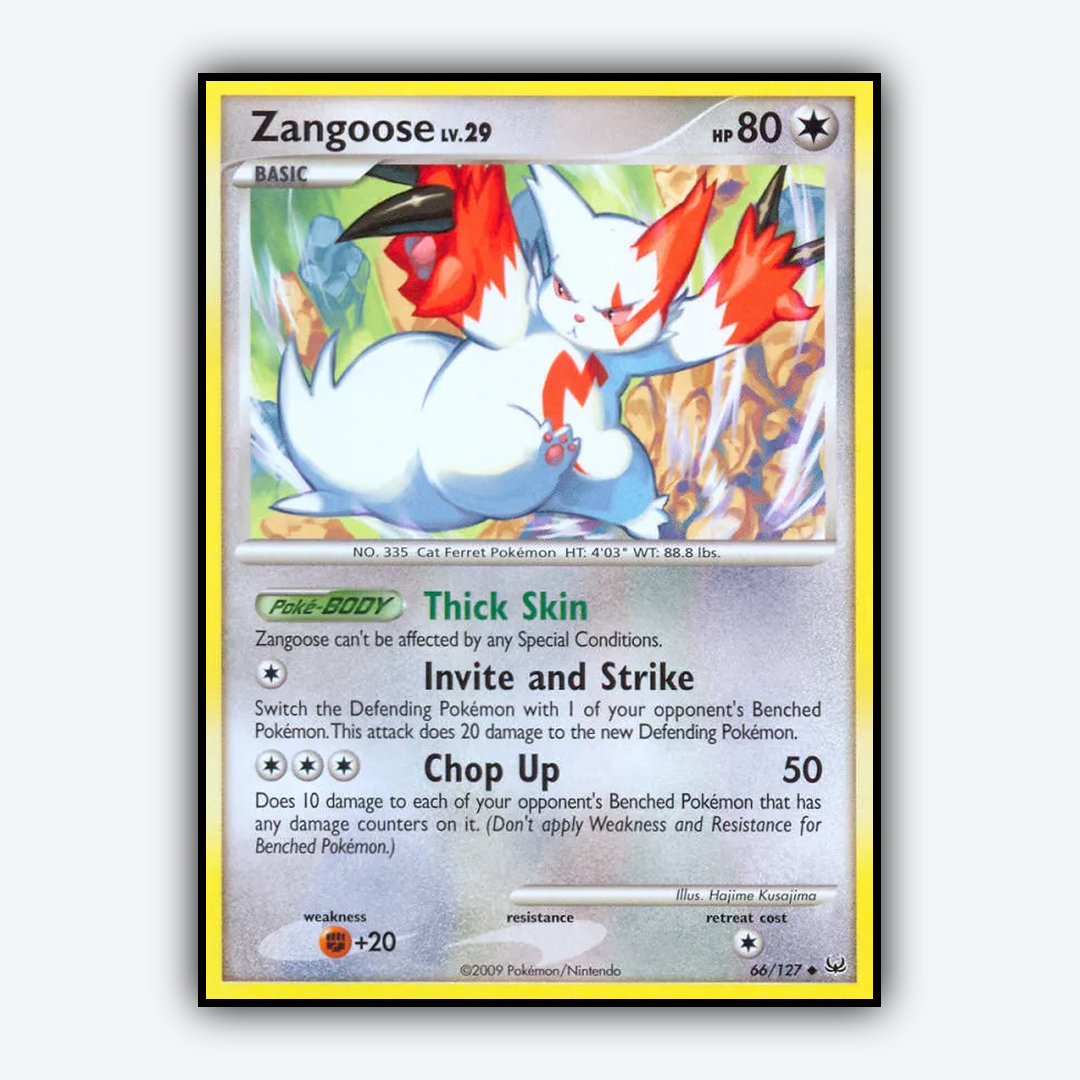 Zangoose 066/127 - Platinum Set - Card Rug