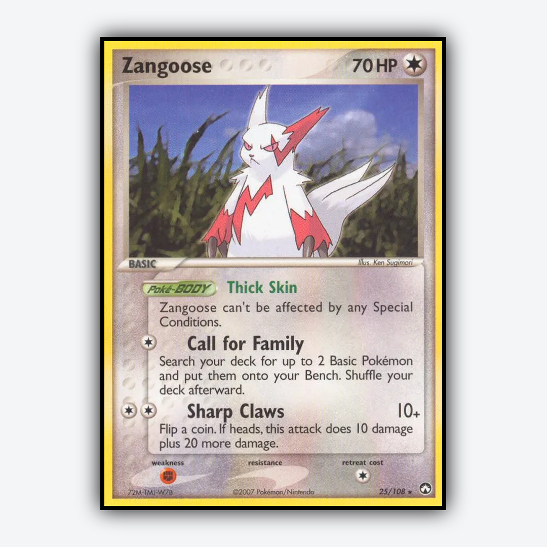 Zangoose 025/108 - Power Keepers Set - Card Rug