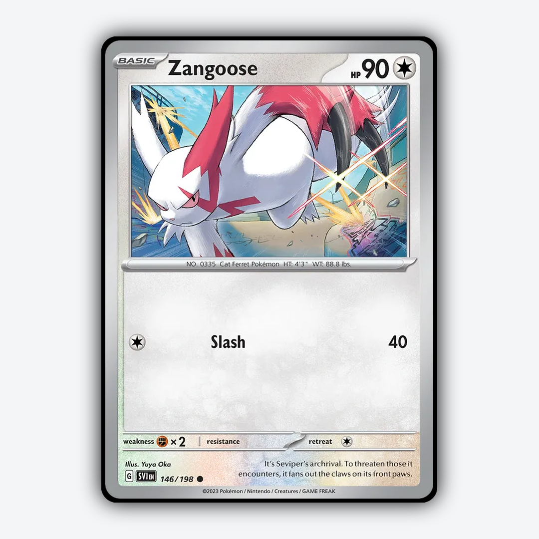 Zangoose 146/198 - Scarlet & Violet Set - Card Rug