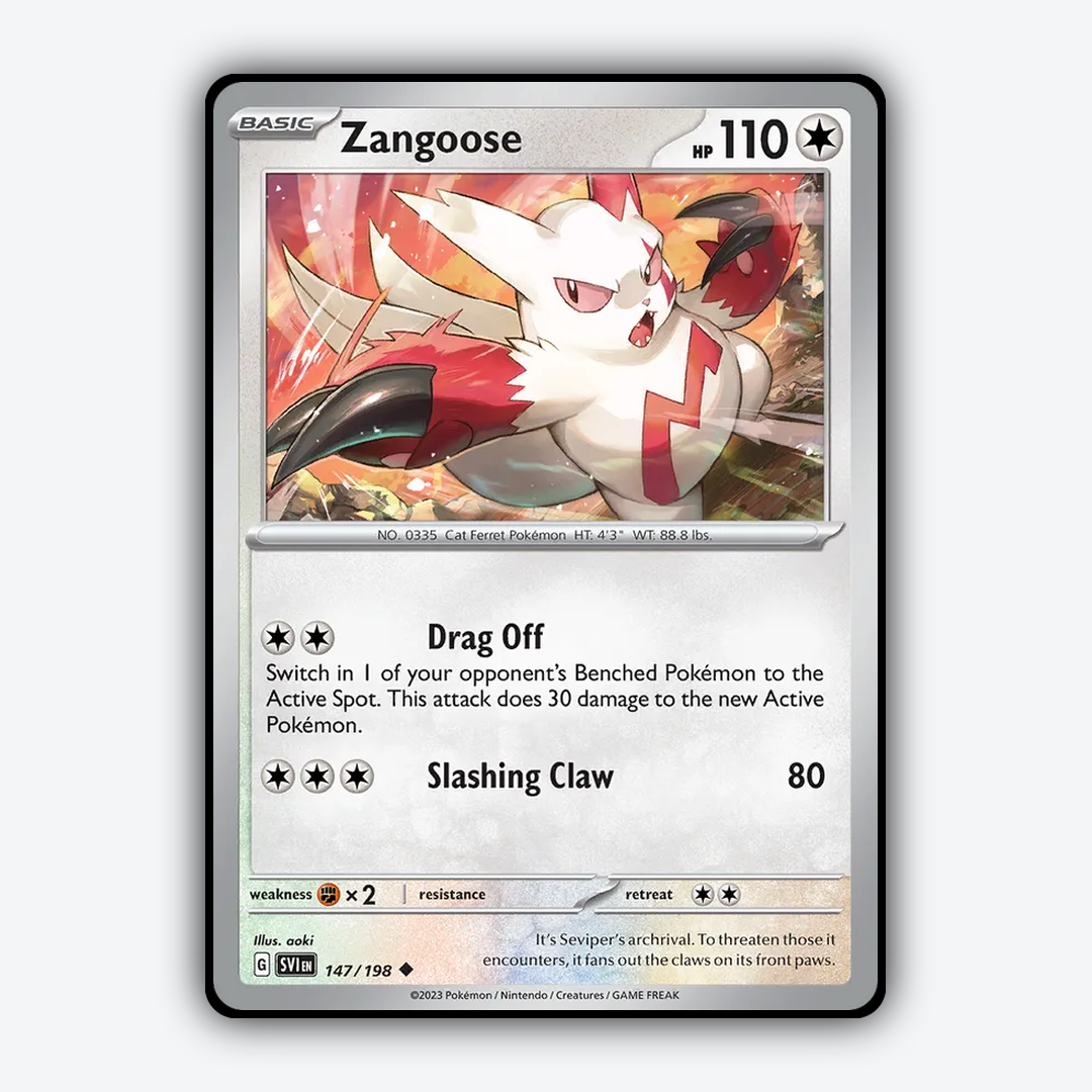 Zangoose 147/198 - Scarlet & Violet Set - Card Rug