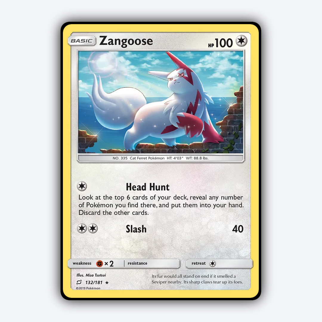 Zangoose 132/181 - Team Up Set - Card Rug