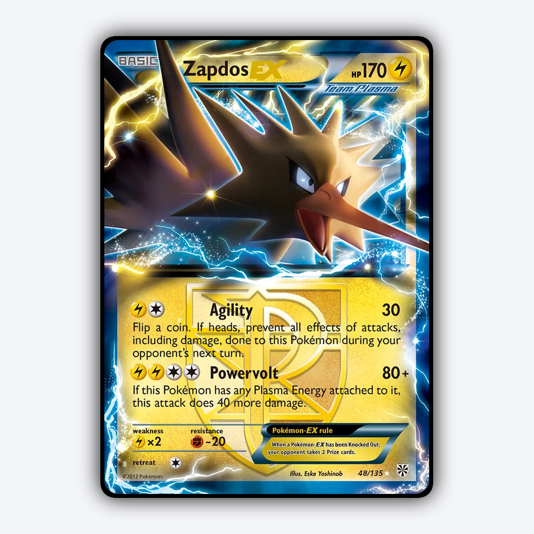 Zapdos-EX 048/135 - Plasma Storm Set - Card Rug