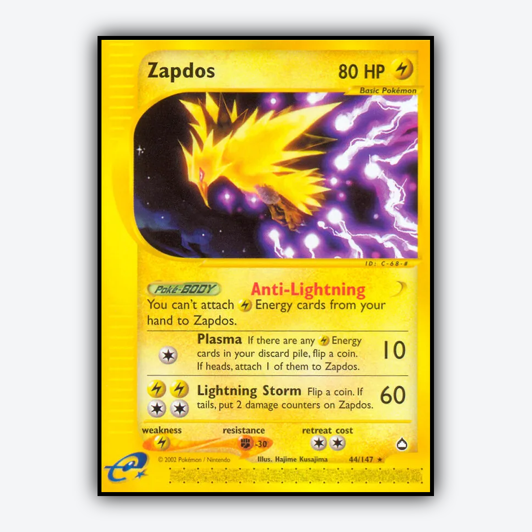 Zapdos 044/147 - Aquapolis Set - Card Rug